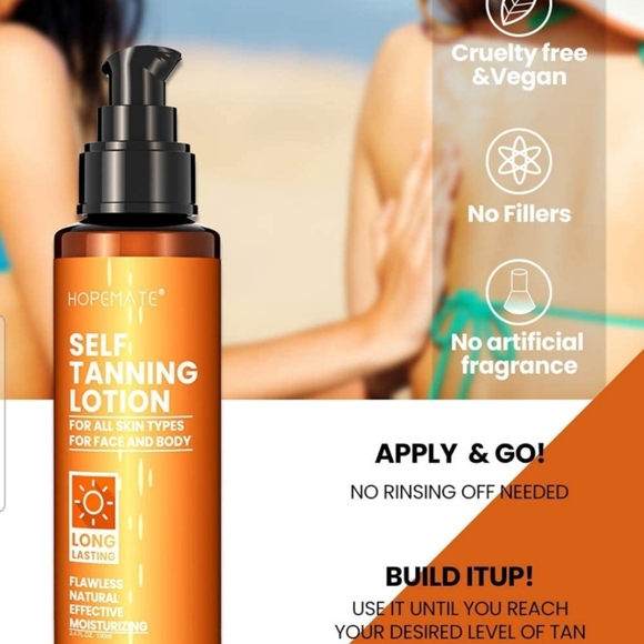 Self Tanner, Natural Tan Lotion, Gradual Sunless Tanning, - Picture 9 of 11